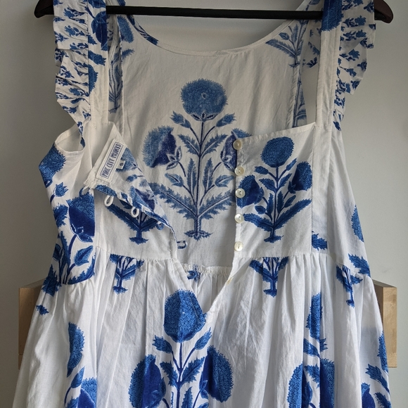 Rare Blue and White Pink City Prints dress - Picture 5 of 5
